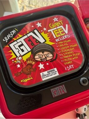 FGTeeV Giant TV Set Blind Pack Collectible Characters Figures Set Book
